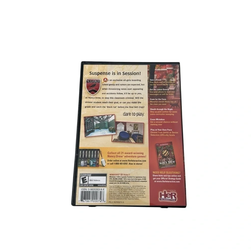 Nancy Drew Warnings at Waverly Academy #21 PC CD-ROM Computer Mystery Game